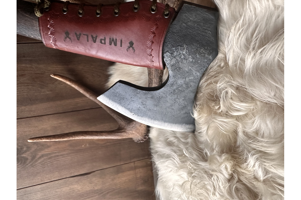 enkidu Njord Axe (Includes Leather Sheath, Excludes Leather Collar)