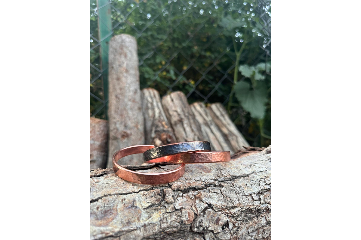 enkidu Hand-Forced Copper Bracelet